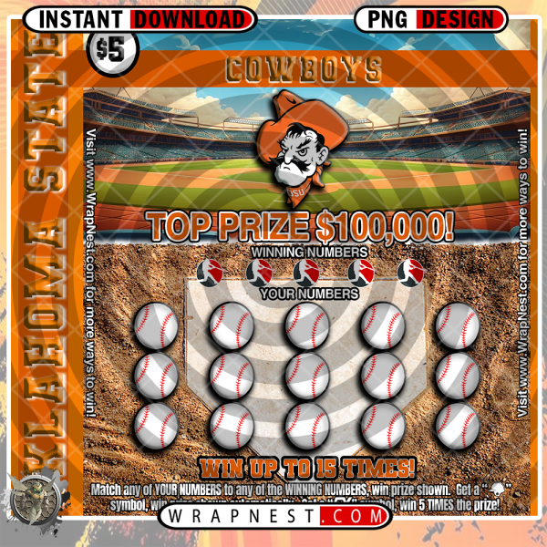 OKLAHOMA STATE SCRATCH OFF WRAP
