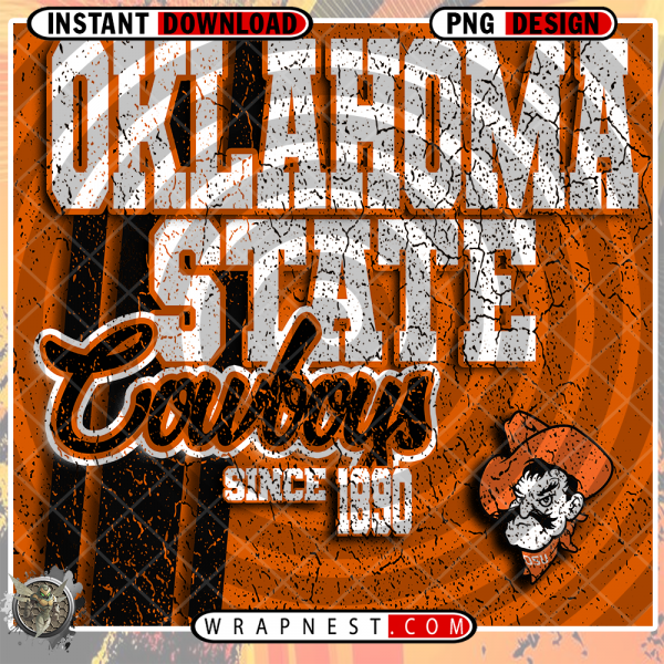 OKLAHOMA STATE GRUNGE v2
