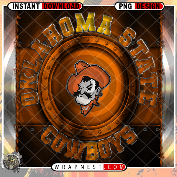 OKLAHOMA STATE METAL WRAP