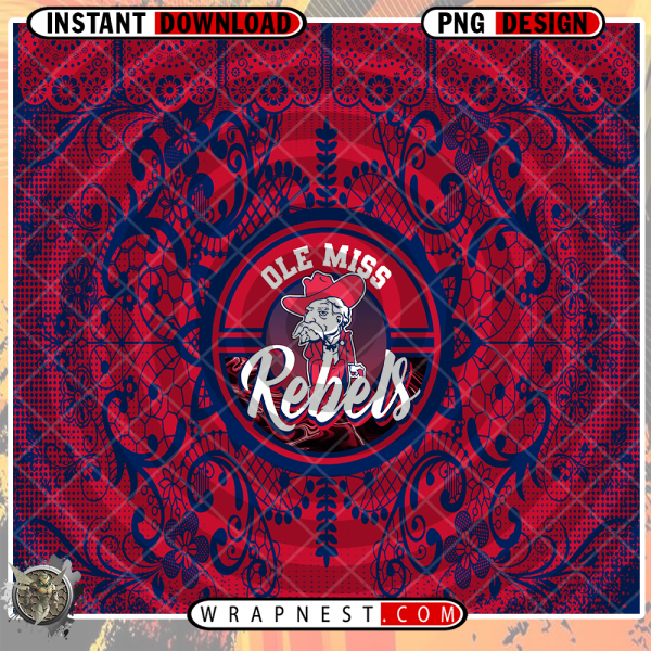 OLE MISS LACE & LOGO WRAP