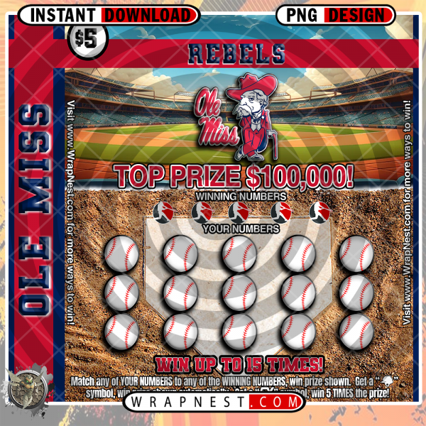 OLE MISS SCRATCH OFF WRAP