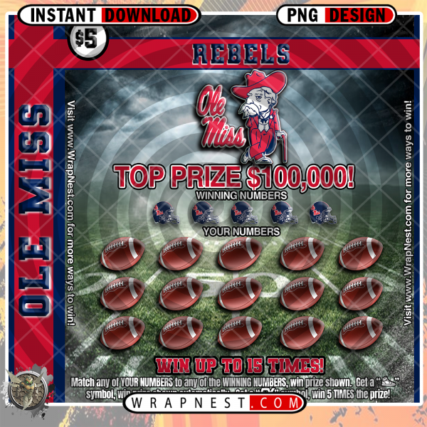 OLE MISS SCRATCH OFF WRAP