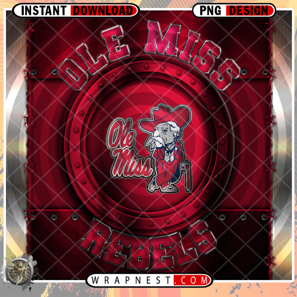OLE MISS METAL WRAP