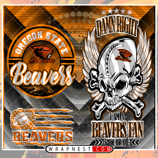 OREGON STATE SKULL WRAP