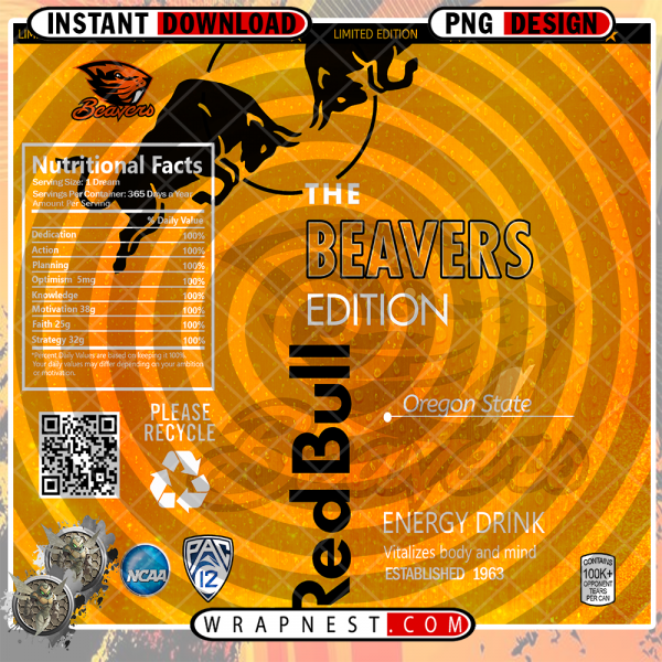 OREGON STATE RED BULL WRAP
