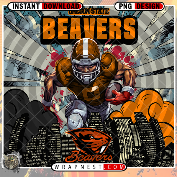 OREGON STATE COMIC BOOK STYLE WRAP