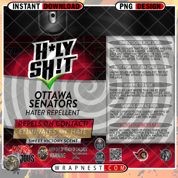 SENATORS HOLY SHIT WRAP
