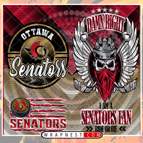 SENATORS SKULL WRAP