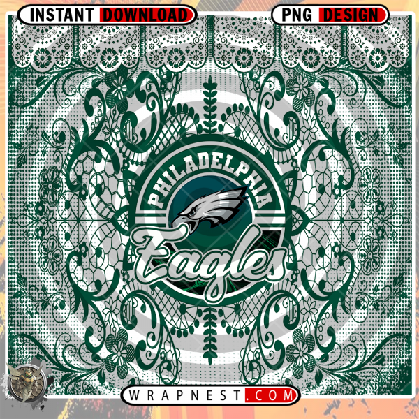 EAGLES LACE & LOGO WRAP