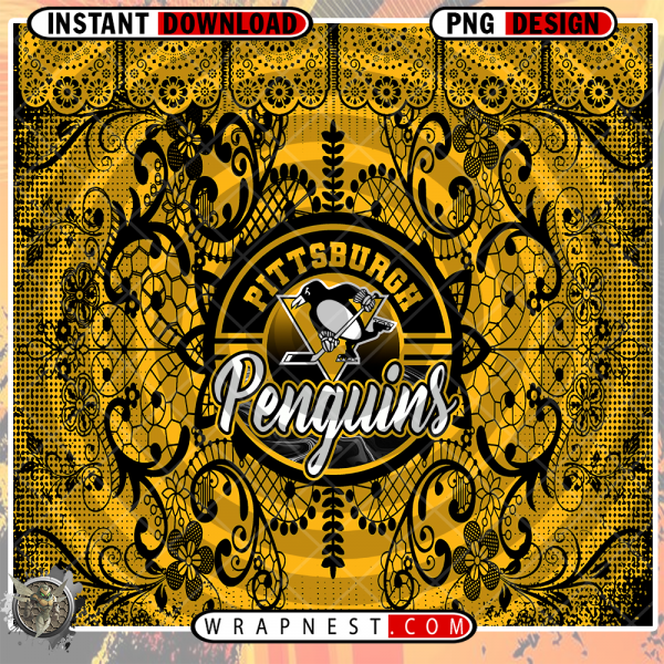 PENGUINS LACE & LOGO WRAP