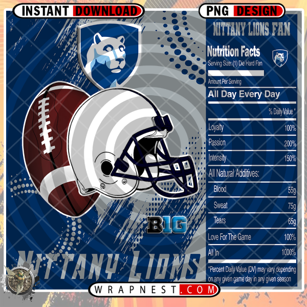 PENN STATE TEAM FAN SODA WRAP
