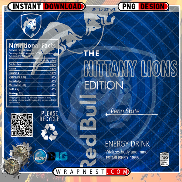 PENN STATE RED BULL WRAP
