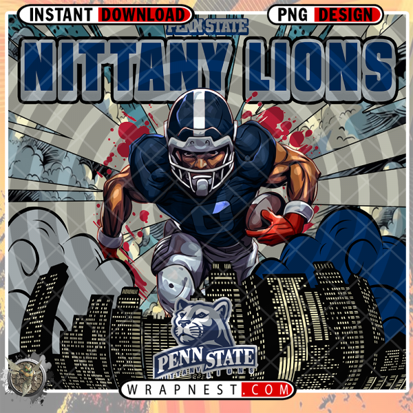 PENN STATE COMIC BOOK STYLE WRAP