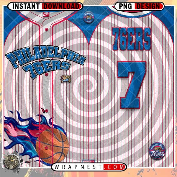 76ERS TEAM BUTTON-UP WRAP