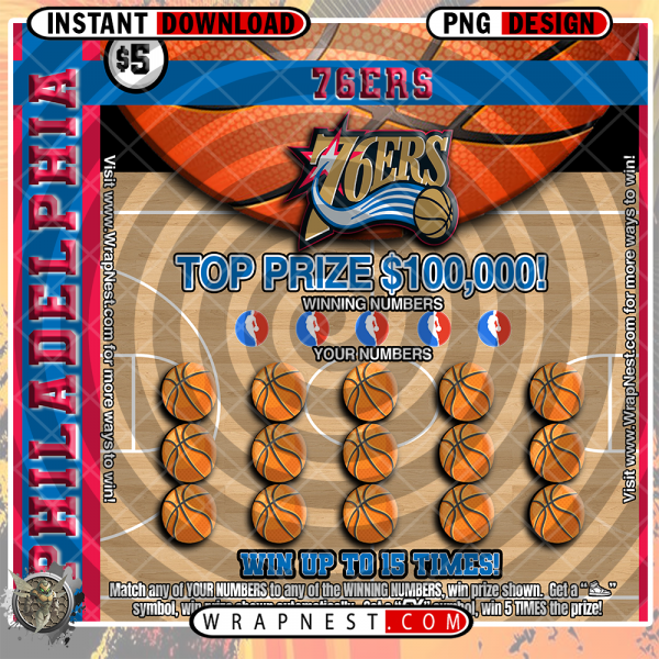 76ERS SCRATCH OFF WRAP