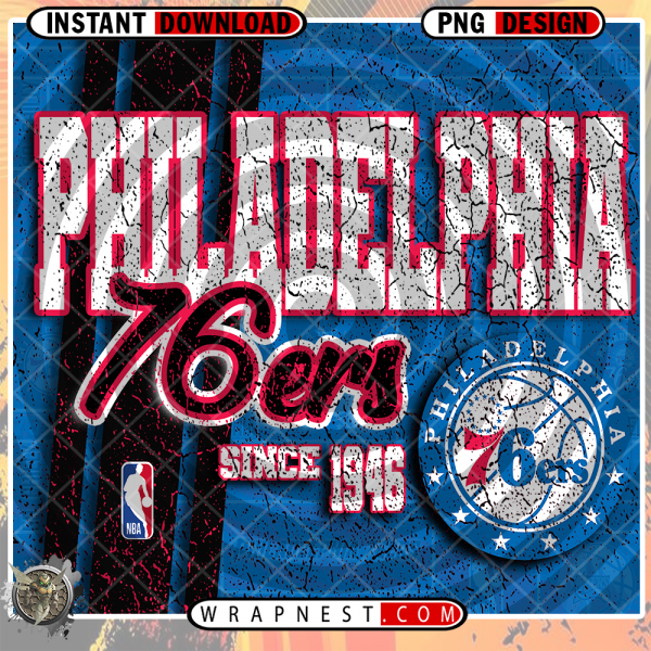 76ERS GRUNGE v2 WRAP