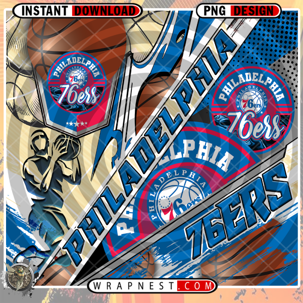 76ERS SILHOUETTE WRAP