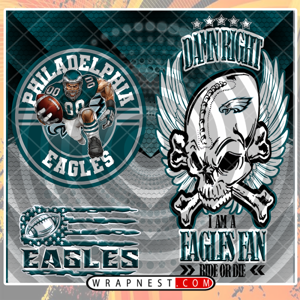 EAGLES SKULL WRAP