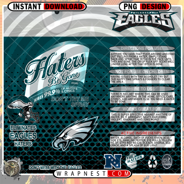 EAGLES HATERS BE GONE WRAP