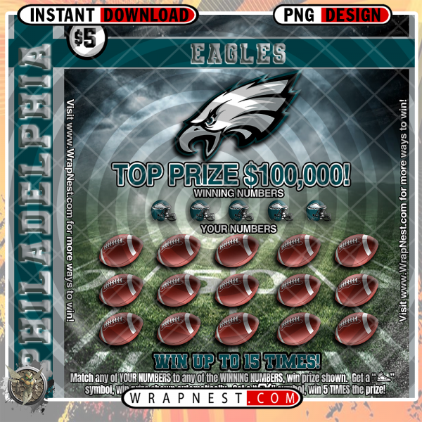 EAGLES SCRATCH OFF WRAP