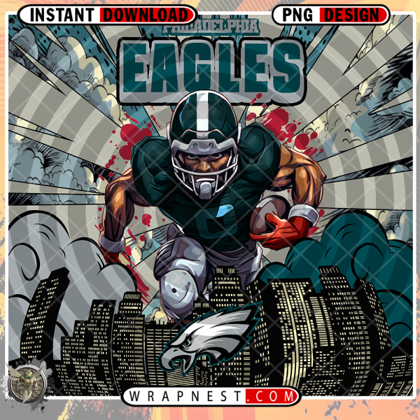 EAGLES COMIC BOOK STYLE WRAP