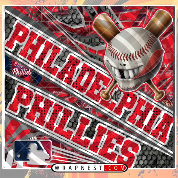 PHILLIES ANGRY BASEBALL WRAP