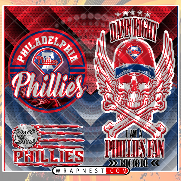 PHILLIES SKULL WRAP