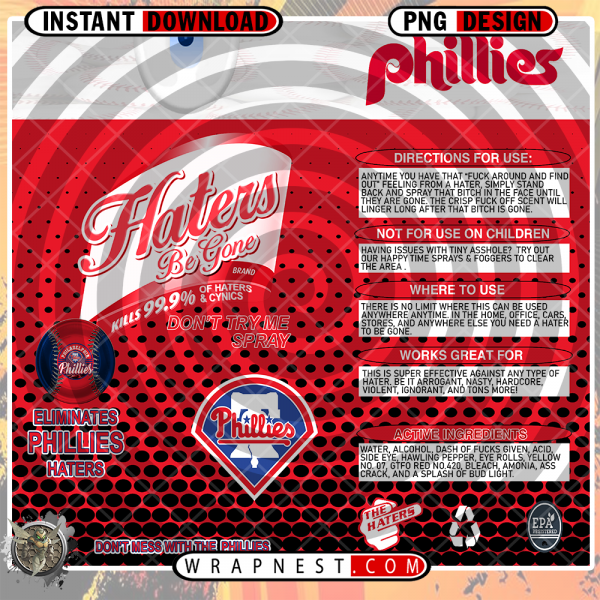 PHILLIES HATERS BE GONE WRAP