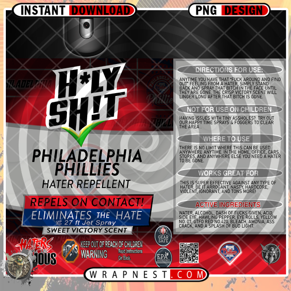 PHILLIES HOLY SHIT WRAP