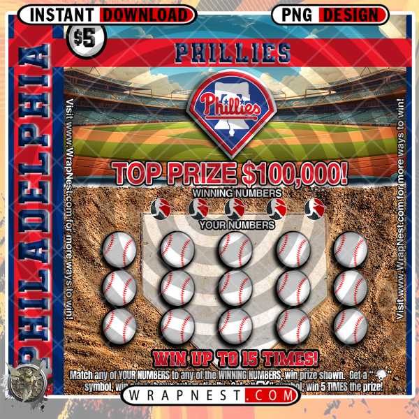 PHILLIES SCRATCH OFF WRAP