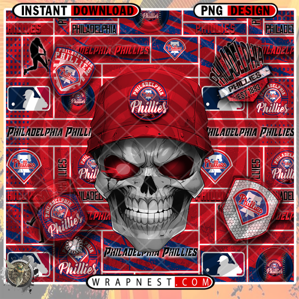 PHILLIES SKULL WRAP