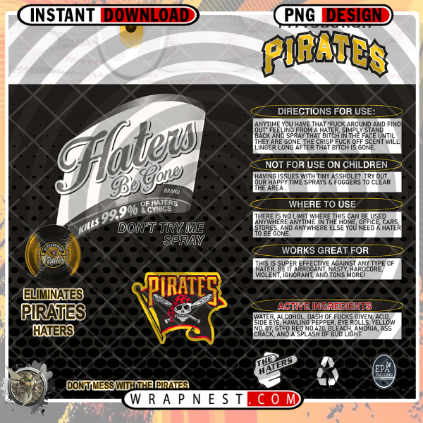 PIRATES HATERS BE GONE WRAP
