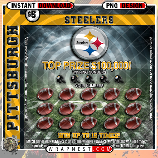 STEELERS SCRATCH OFF WRAP