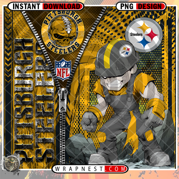 STEELERS ZIPPER MASCOT