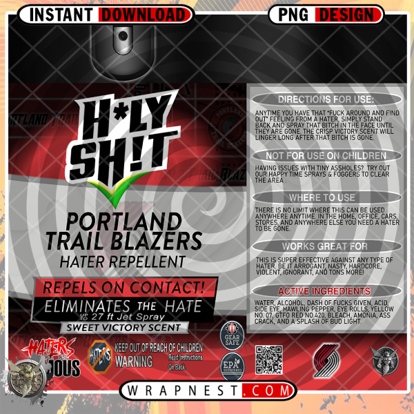 TRAIL BLAZERS HOLY SHIT WRAP