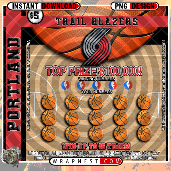 TRAIL BLAZERS SCRATCH OFF WRAP