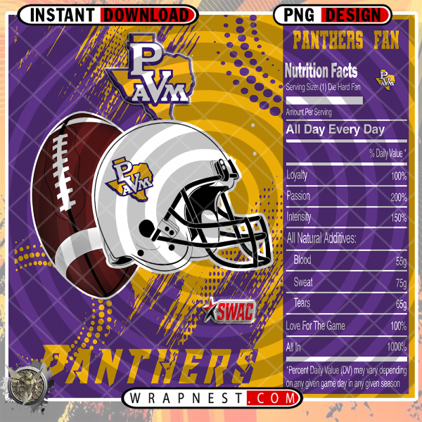PRAIRIE VIEW A&M TEAM FAN SODA WRAP