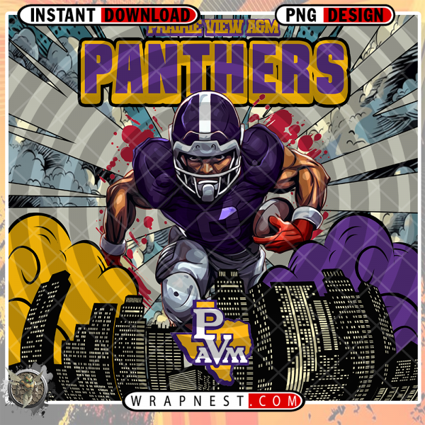 PRAIRIE VIEW A&M COMIC BOOK STYLE
  WRAP