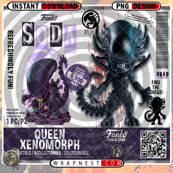 QUEEN XENOMORPH FUNKO SODA WRAP