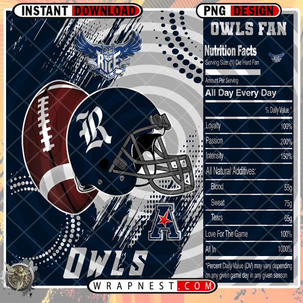 RICE TEAM FAN SODA WRAP