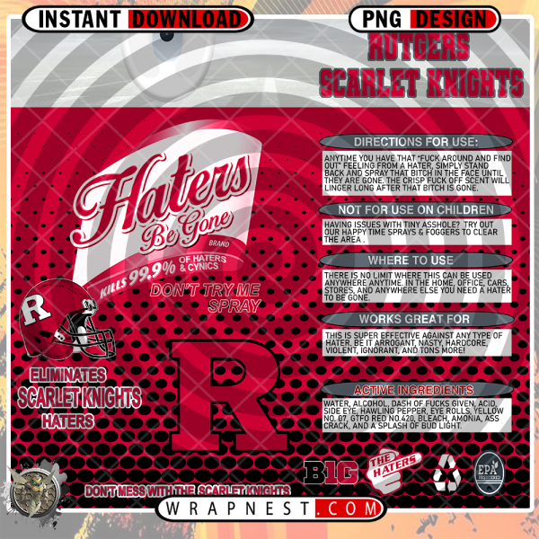 RUTGERS HATERS BE GONE WRAP