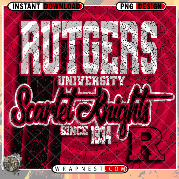 RUTGERS SCARLET GRUNGE v2