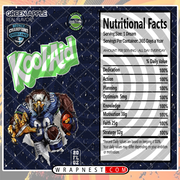 SEAHAWKS KOOL-AID
  WRAP