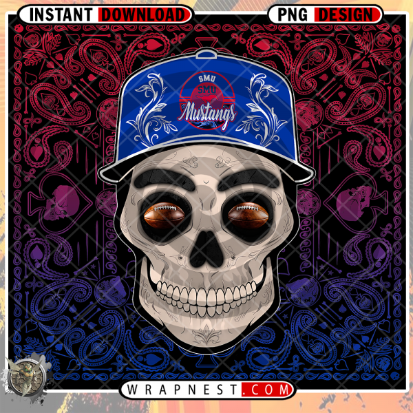 SMU SKULL HANDKERCHIEF WRAP