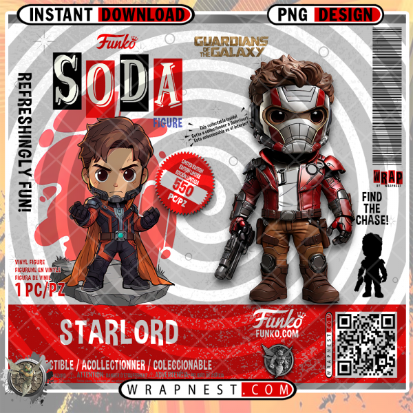 STARLORD FUNKO SODA WRAP