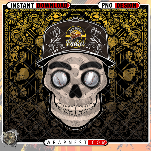 PADRES SKULL HANDKERCHIEF WRAP