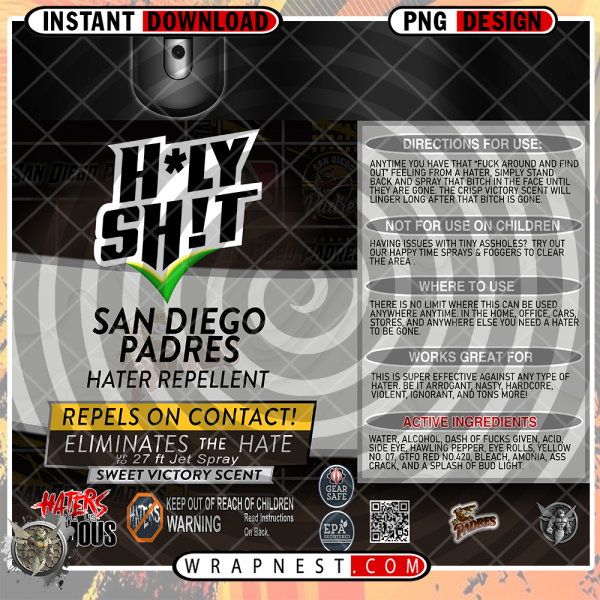 PADRES HOLY SHIT WRAP