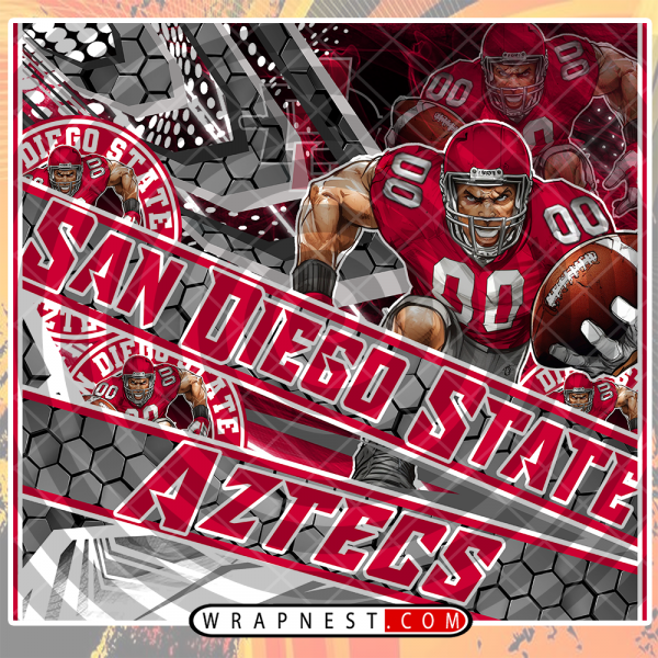 SAN DIEGO STATE FATHEAD v2 WRAP