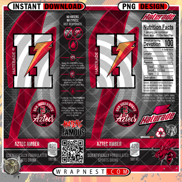 SAN DIEGO STATE HATERADE WRAP