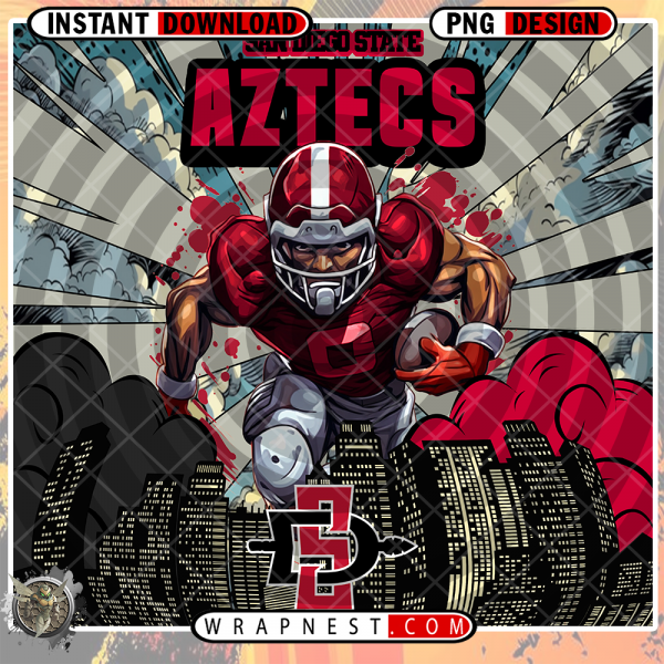 SAN DIEGO STATE COMIC BOOK STYLE WRAP